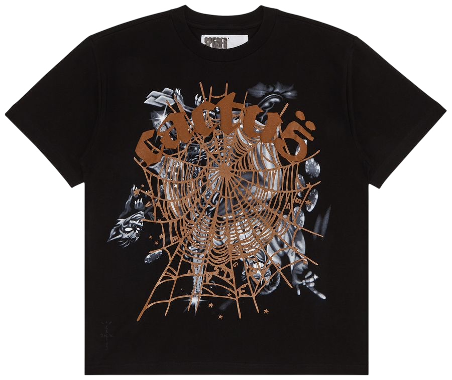 Sp5der x Travis Scott Cactus Jack Airbrush T-shirt