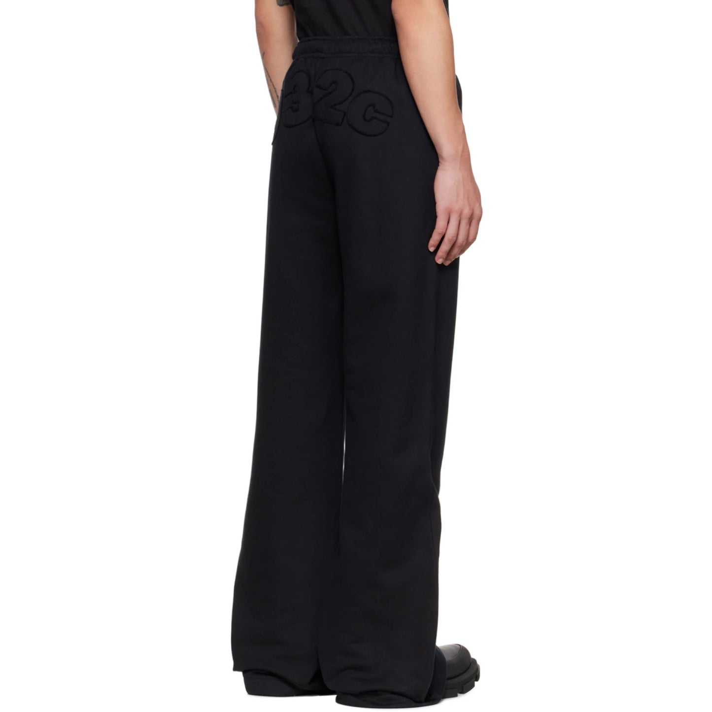 032C Black Flared Lounge Pants