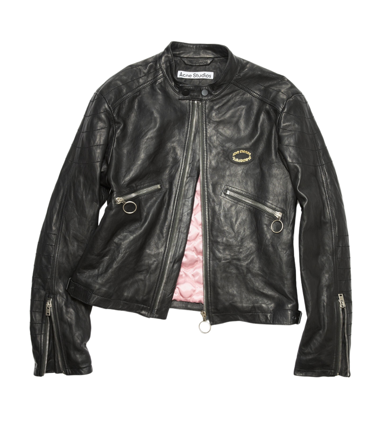Acne Studios Distressed Leather Jacket