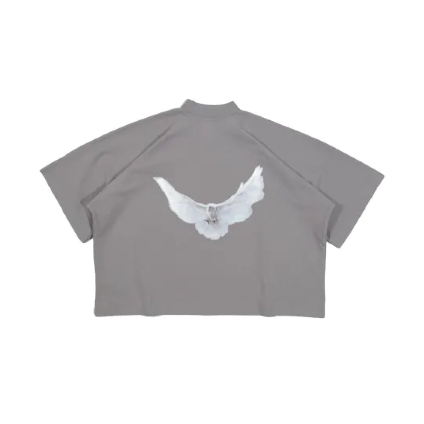 Yeezy x GAP x Balenciaga Crop Dove No Seam Tee Grey