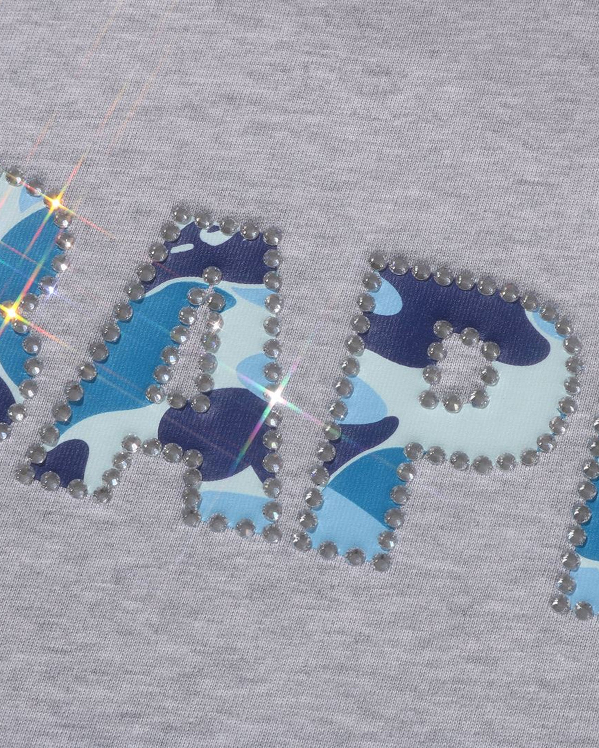 Bape Rhinestone Logo Relaxed Fit Tee