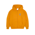 Syna Circle Zip Hoodie Orange