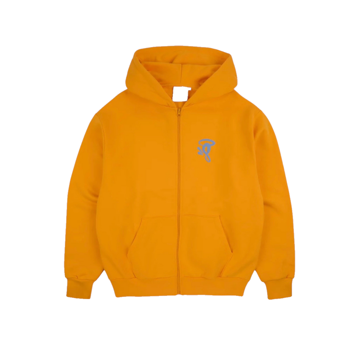 Syna Circle Zip Hoodie Orange