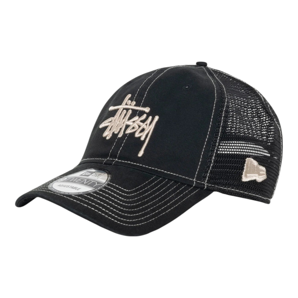 Stussy New Era Washed Basic Trucker 9Twenty Night Black