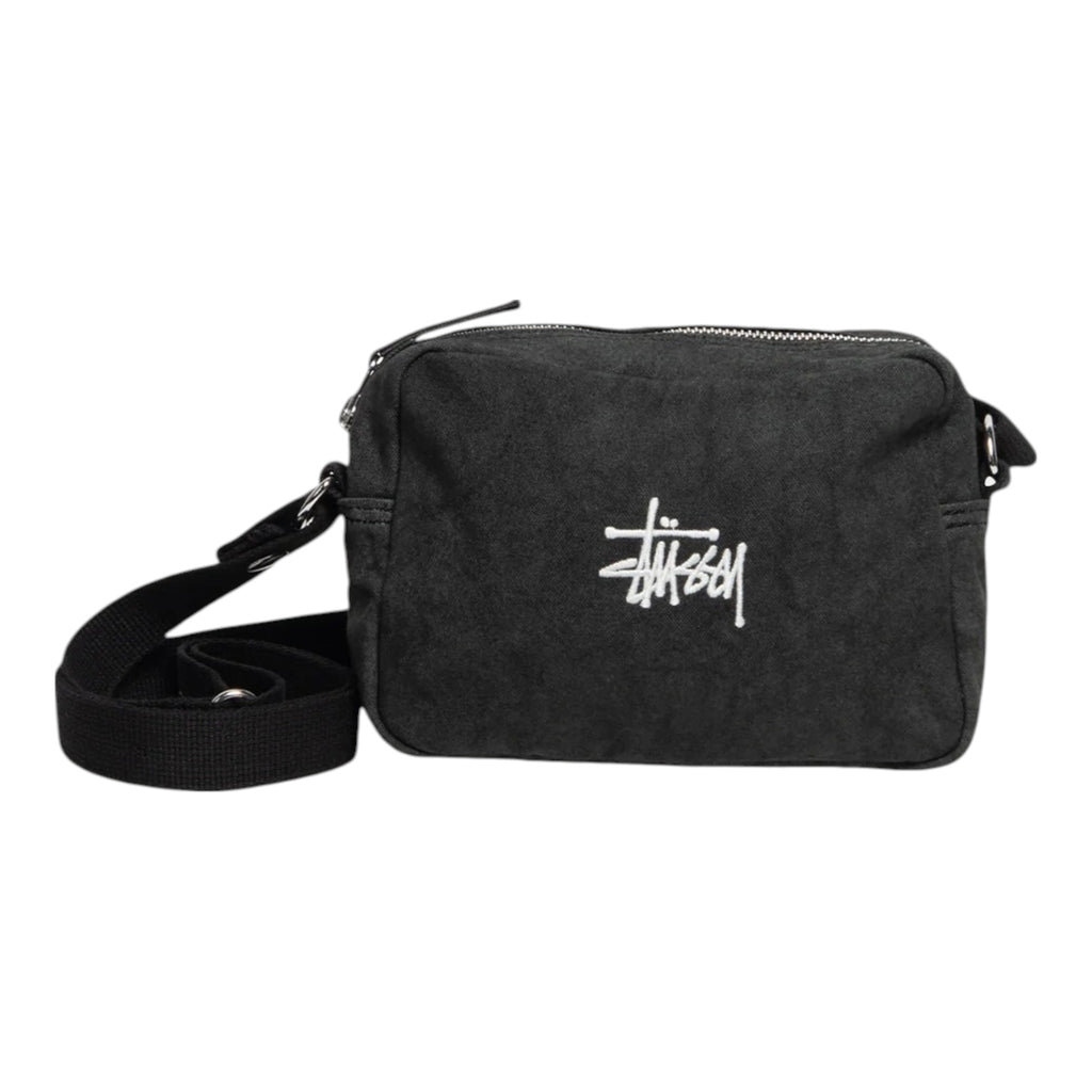 Stüssy Canvas Side Pouch Washed Black