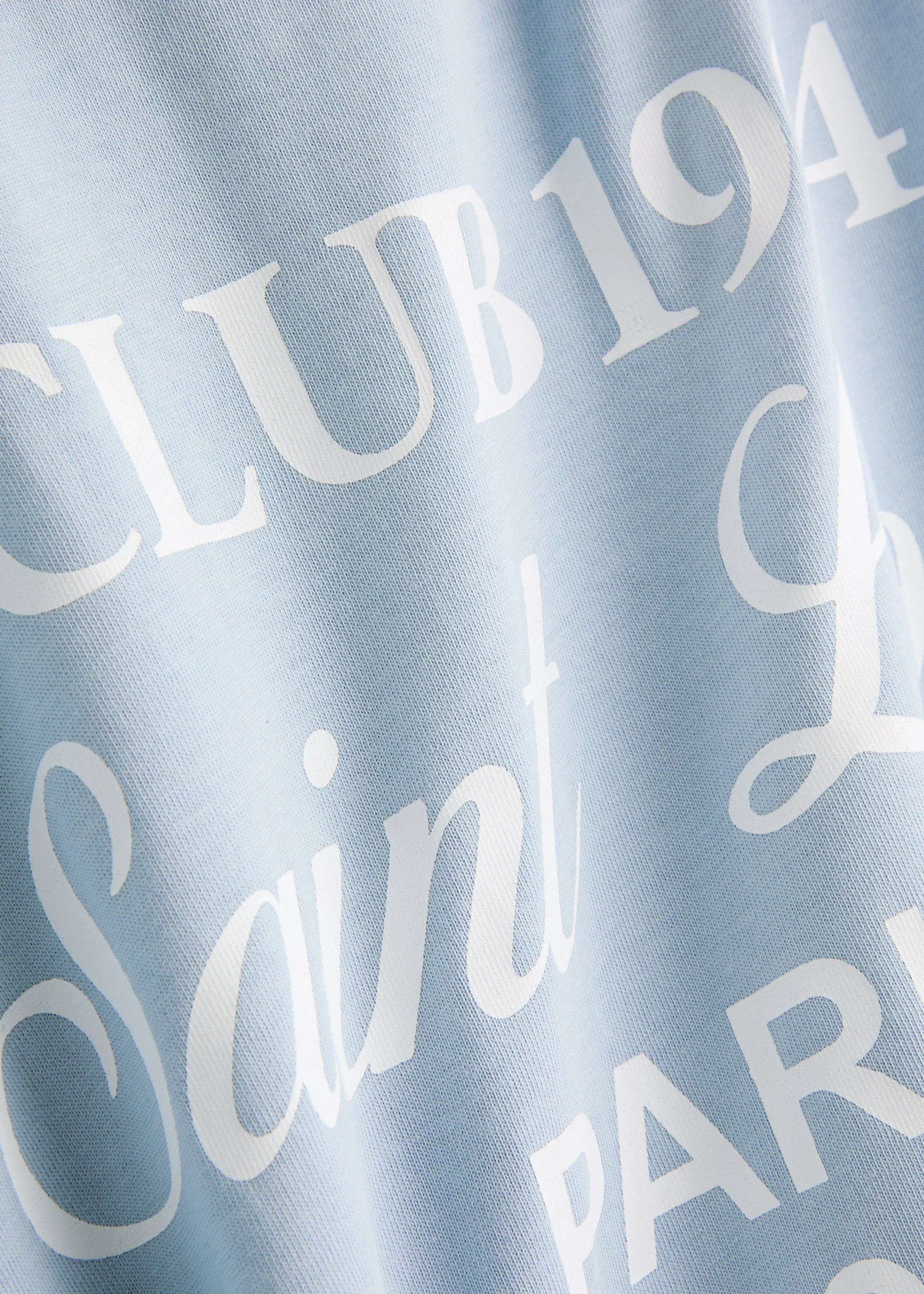 Baby Blue Patron Script Tee