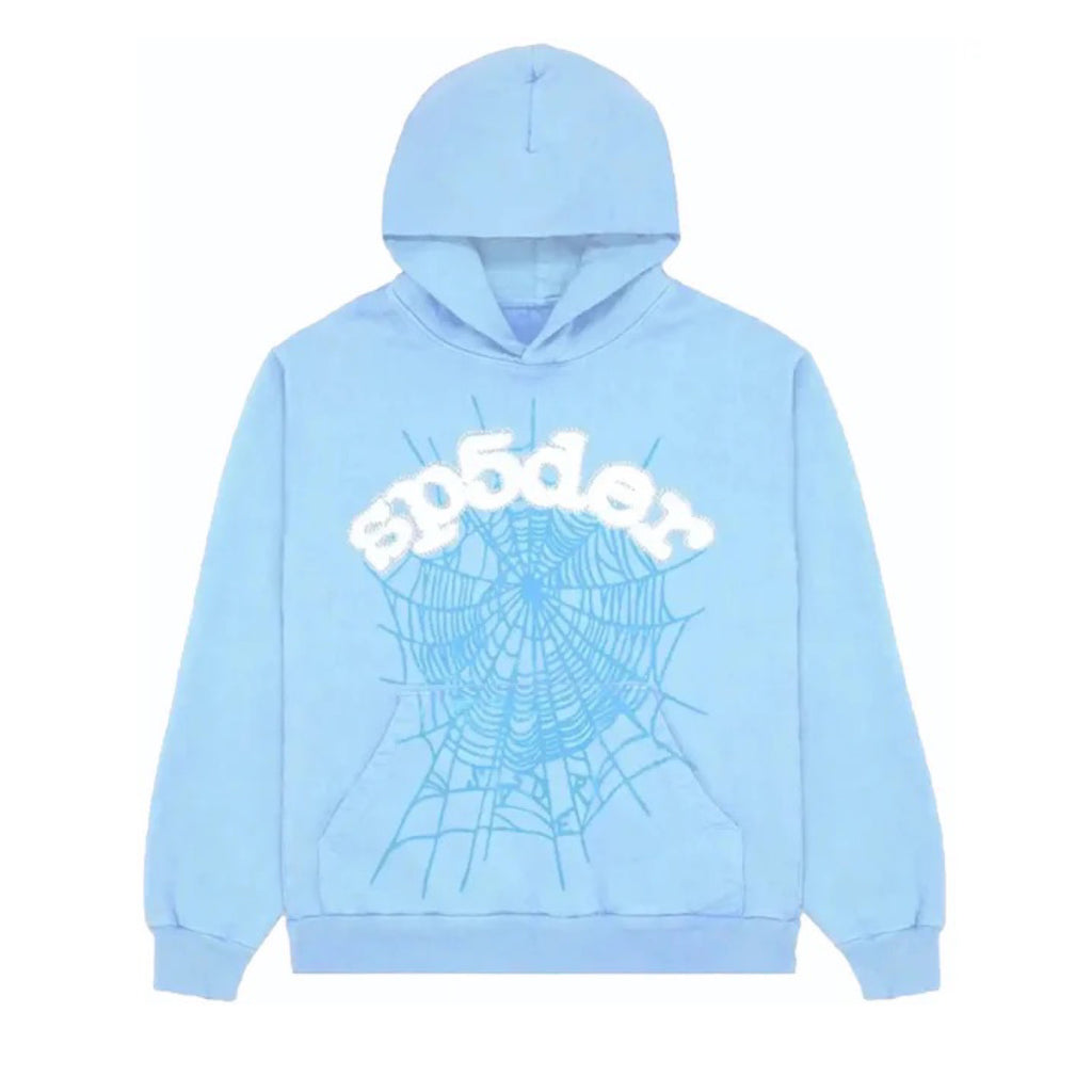 Sp5der Web Hoodie Sky Blue