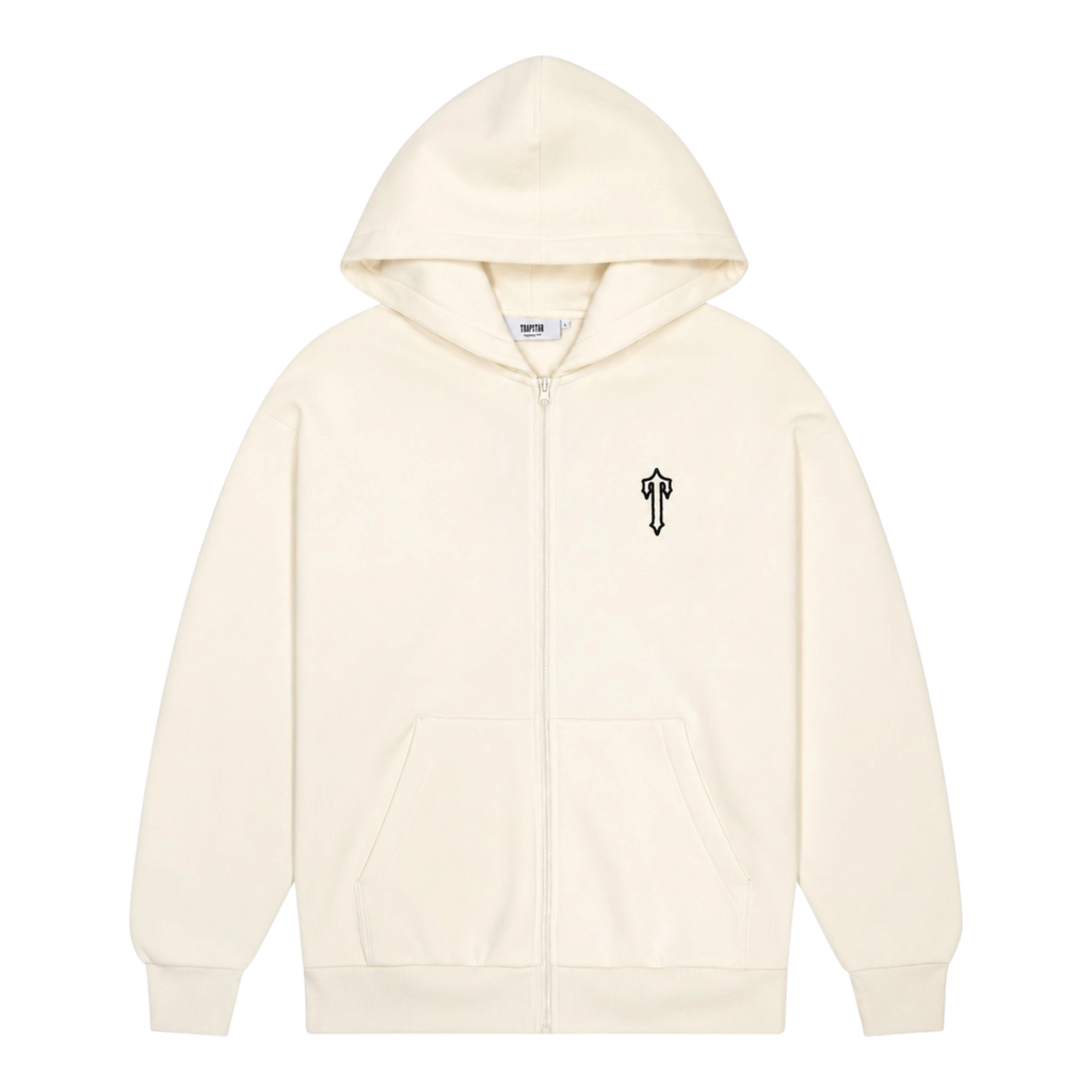 Trapstar Foundation Zip Hoodie Natural/Black
