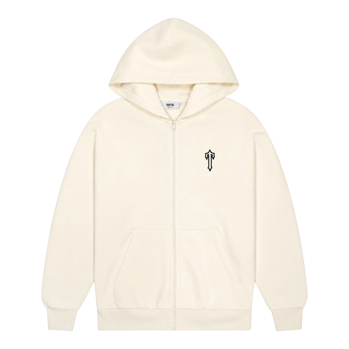 Trapstar Foundation Zip Hoodie Natural/Black