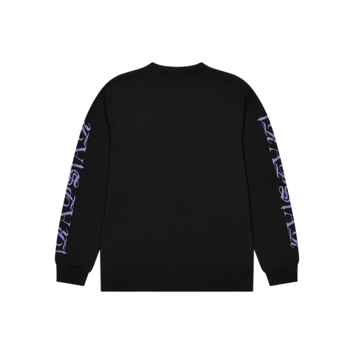 Trapstar x Cough Syrup Calligrapy Longsleeve T-Shirt Black/Purple