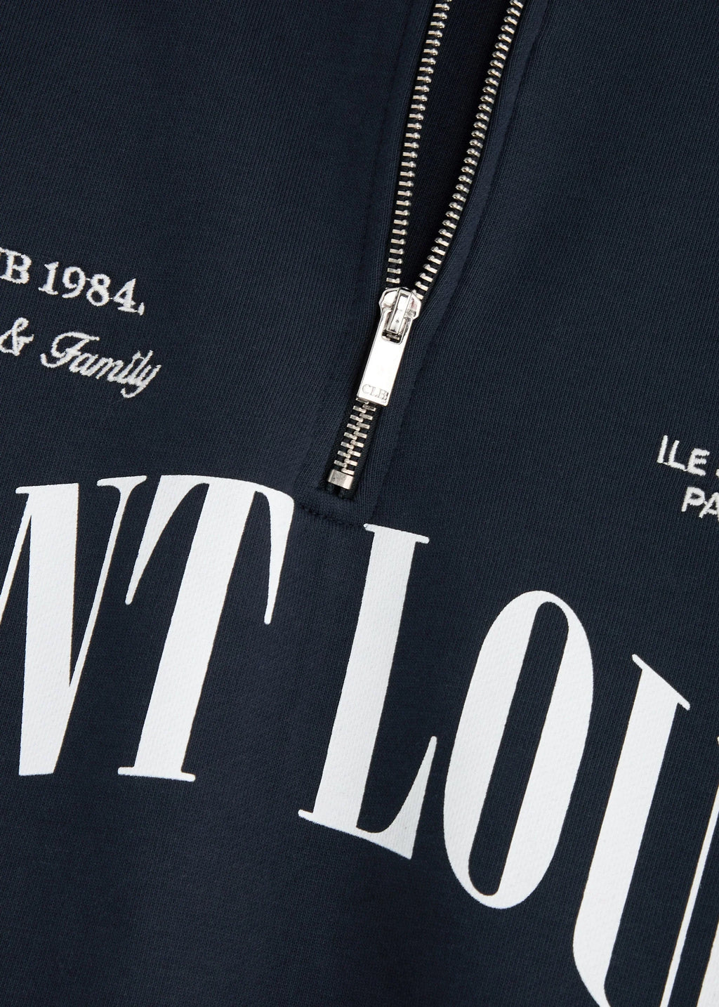 Saint Louis Half-Zip Cotton Crewneck