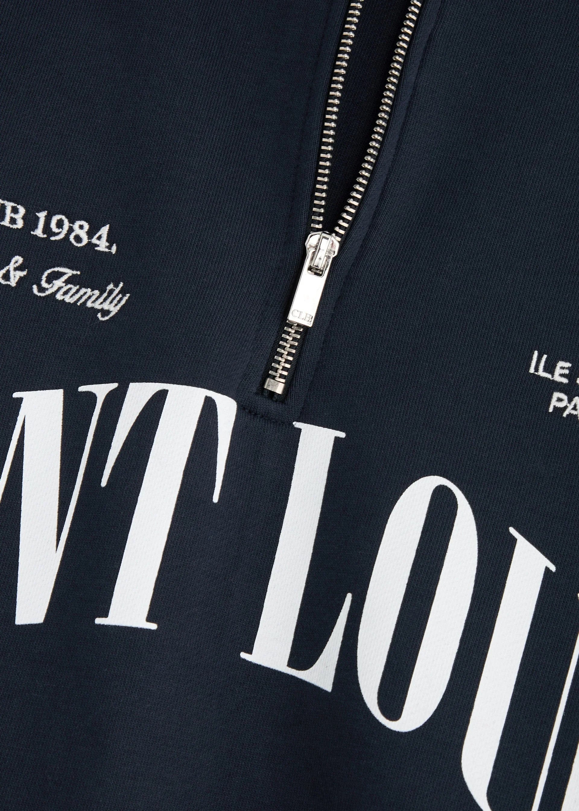 Saint Louis Half-Zip Cotton Crewneck