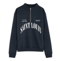Saint Louis Half-Zip Cotton Crewneck
