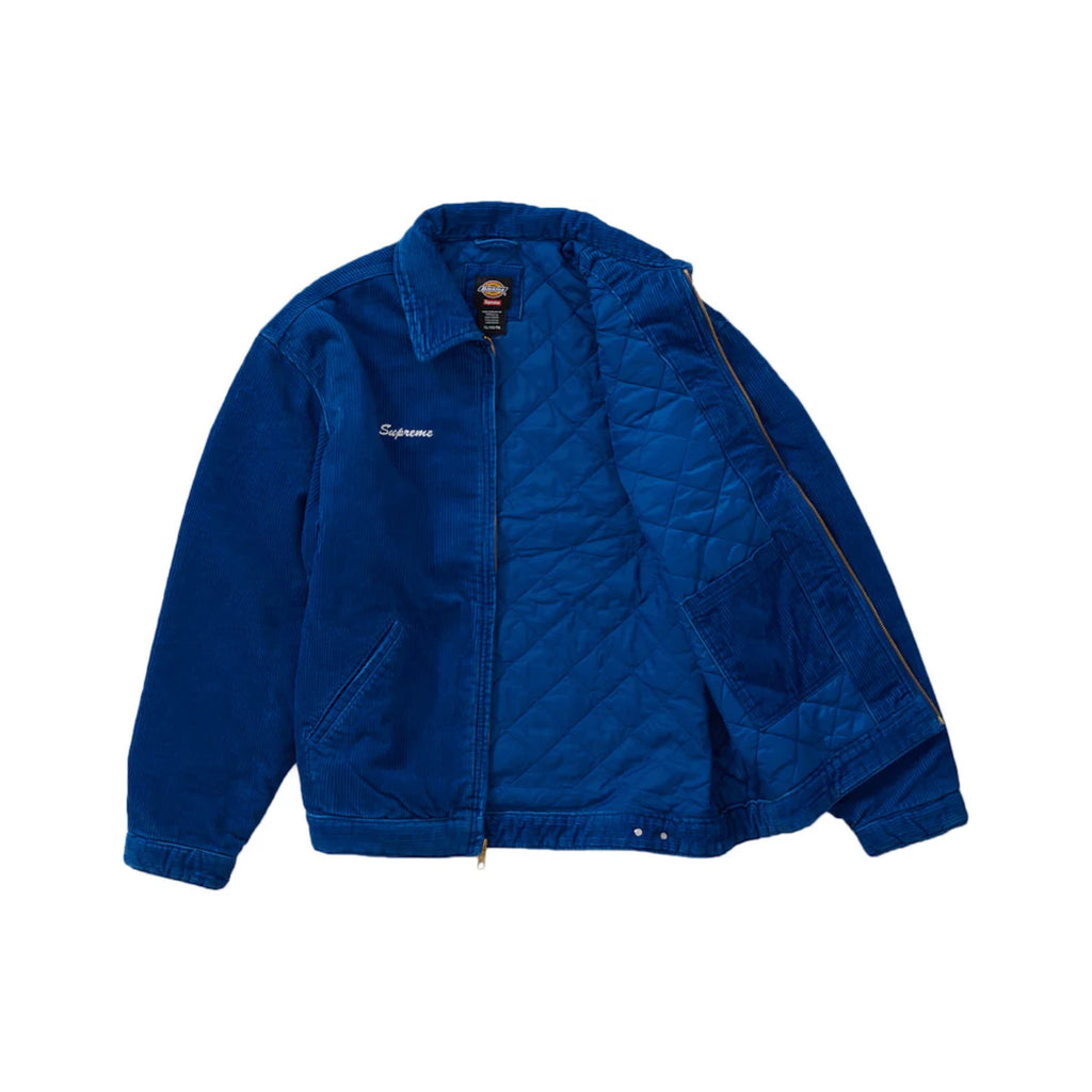 Supreme Dickies Corduroy Work Jacket Blue