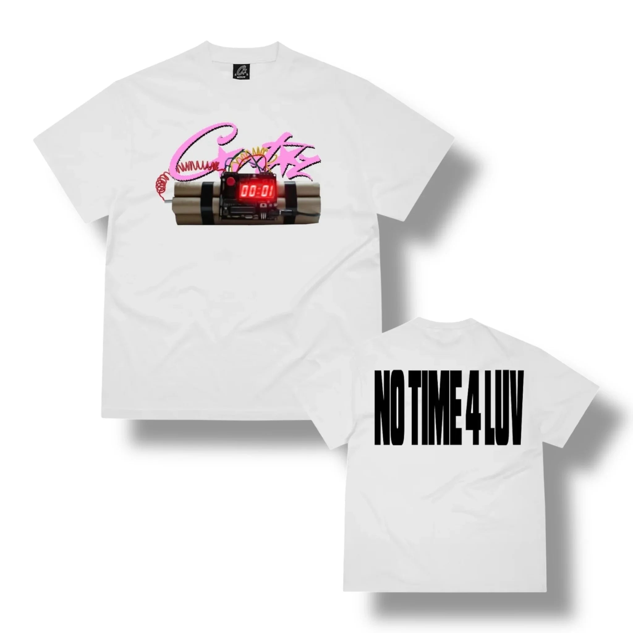 Corteiz No Time For Love Tee - White