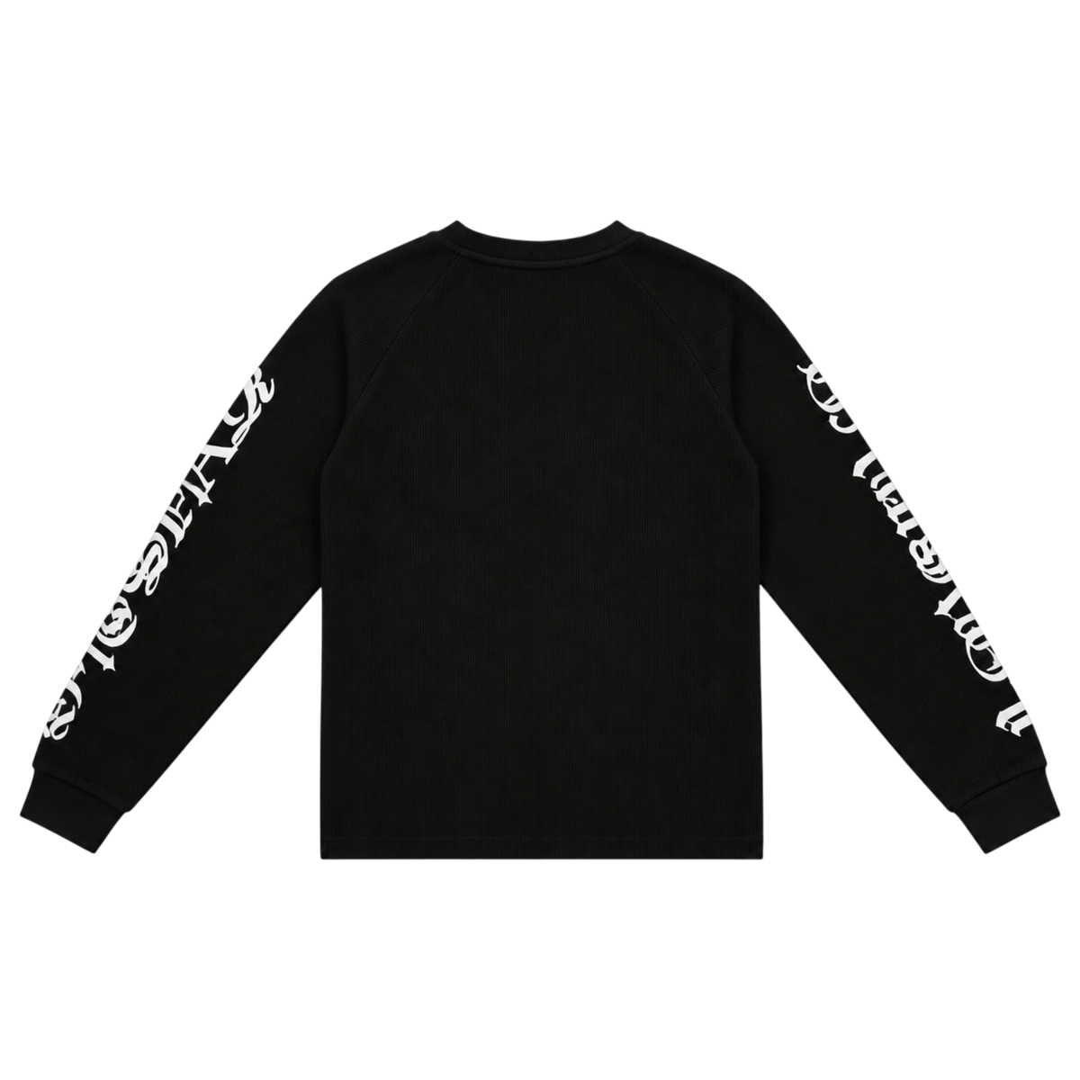 Trapstar Calligraphy Waffle Longsleeve Sweatshirt Black/White