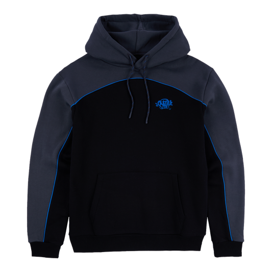 Pipe Hoodie Black Blue