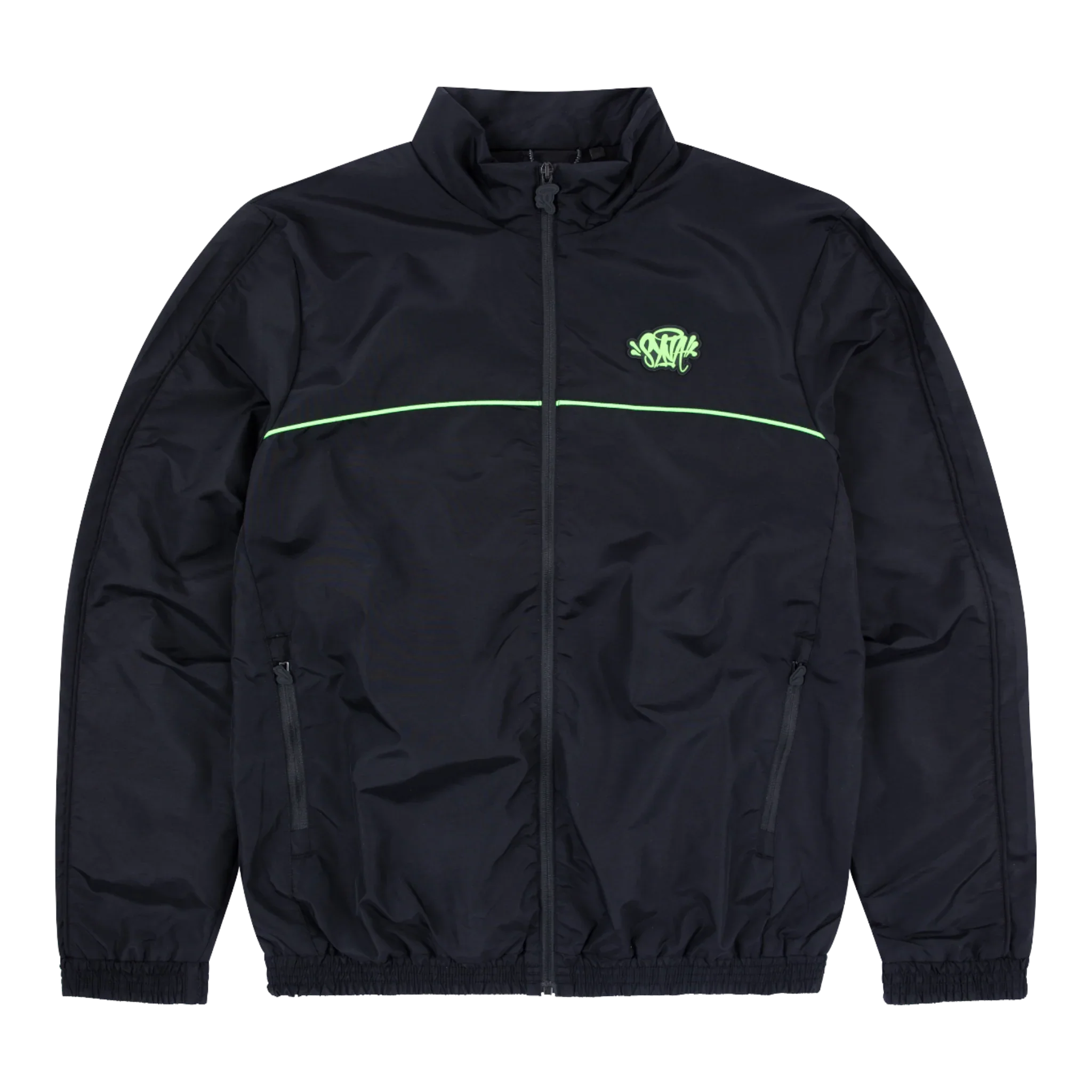 Syna Track Jacket Black/Neon Green