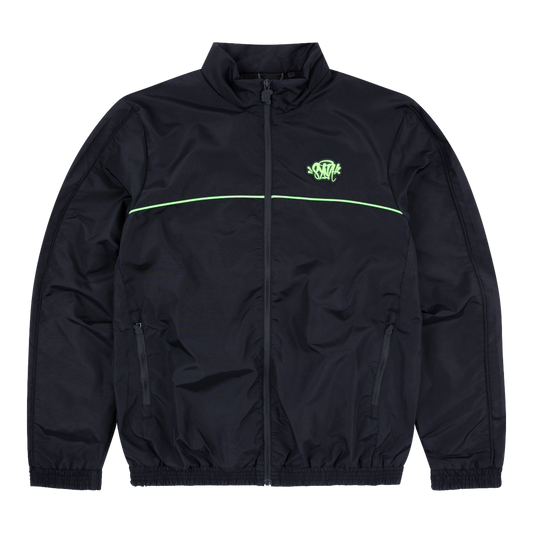 Syna Track Jacket Black/Neon Green