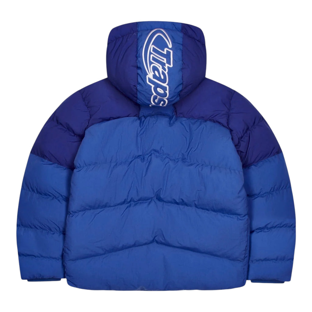 Trapstar Hyperdrive Hooded Puffer Hoodie Blue