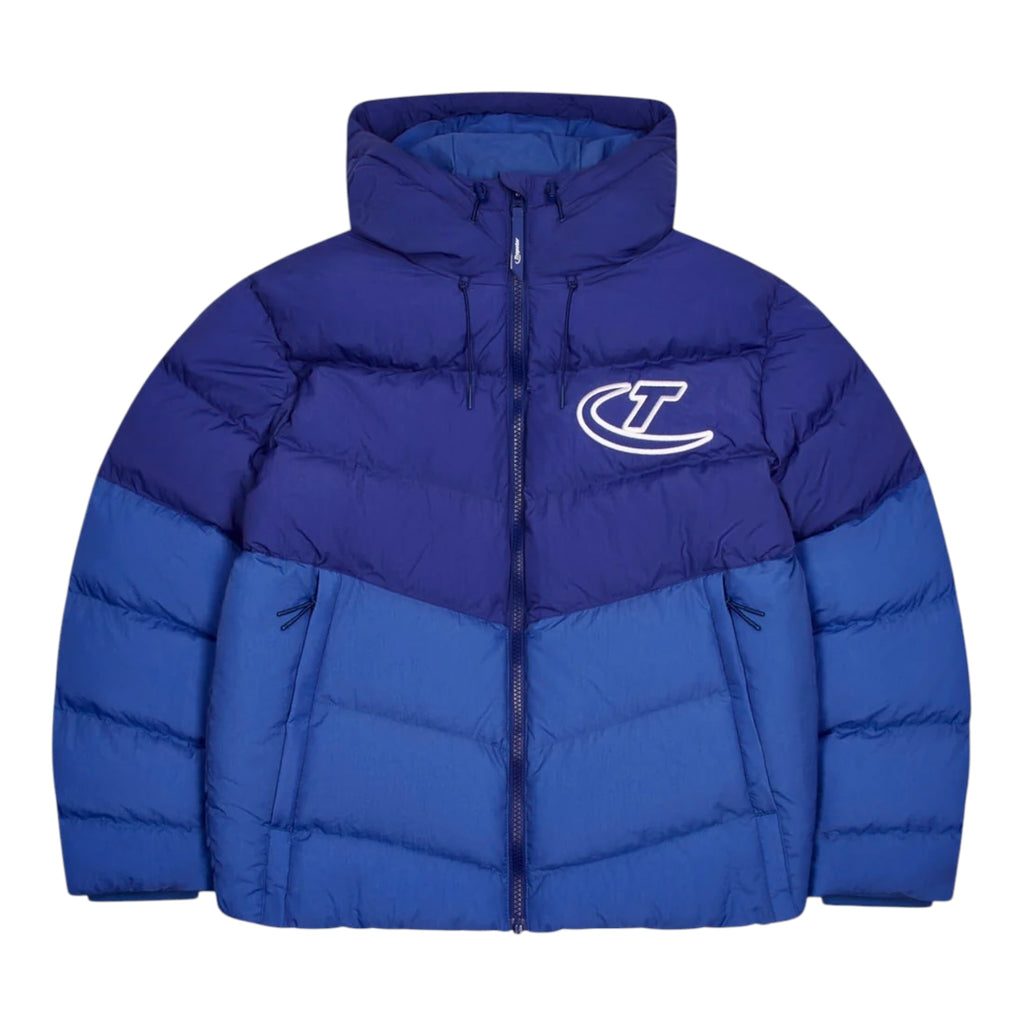 Trapstar Hyperdrive Hooded Puffer Hoodie Blue