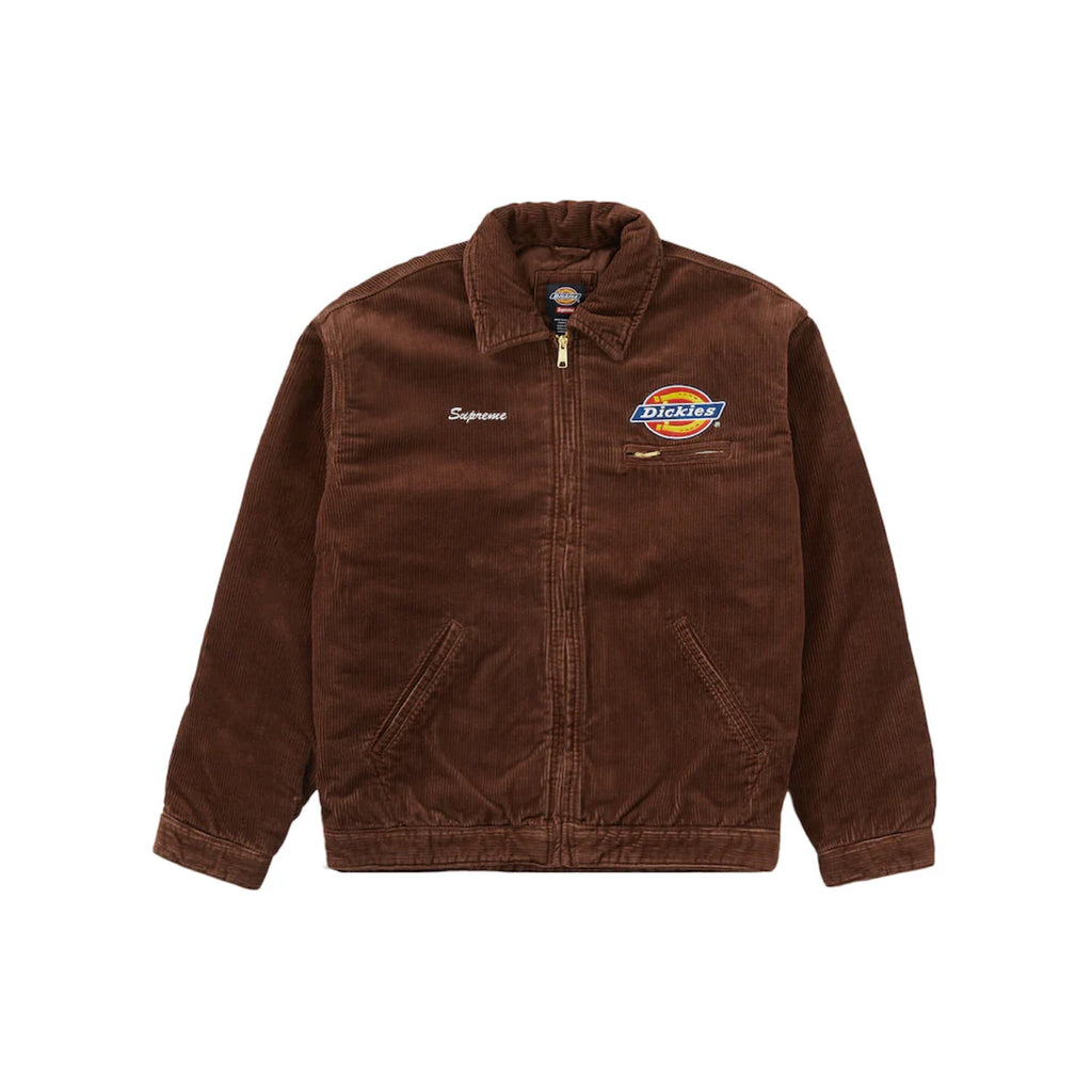 Supreme Dickies Corduroy Work Jacket Brown