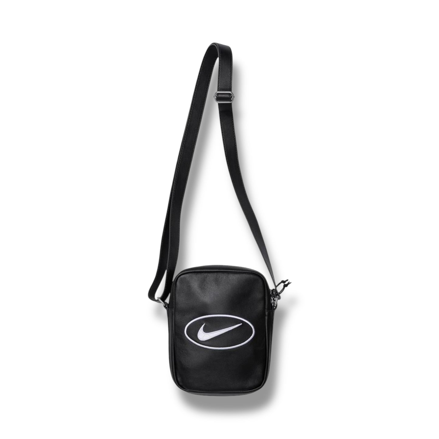 Supreme x Nike Leather Shoulder Bag Black