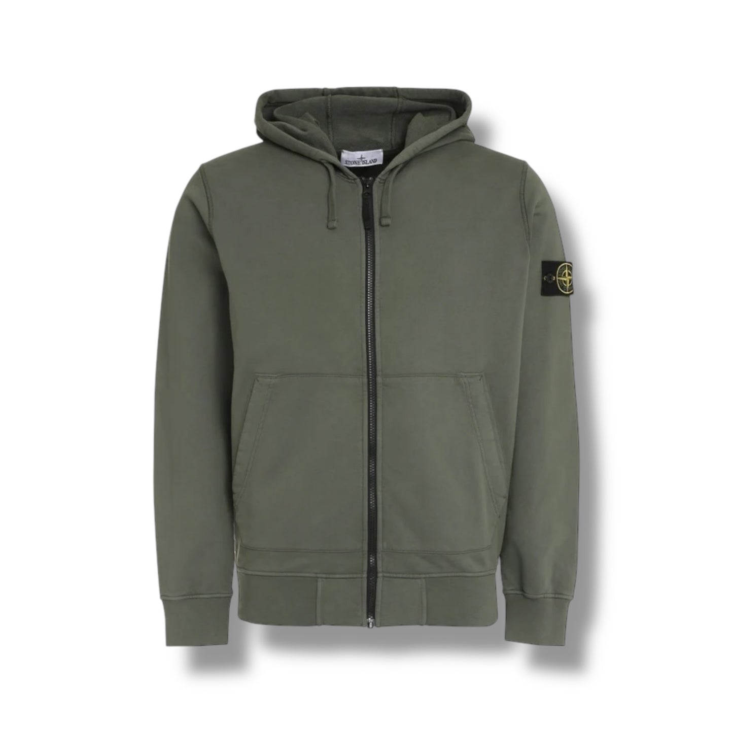 Stone Island Zip Khaki Green