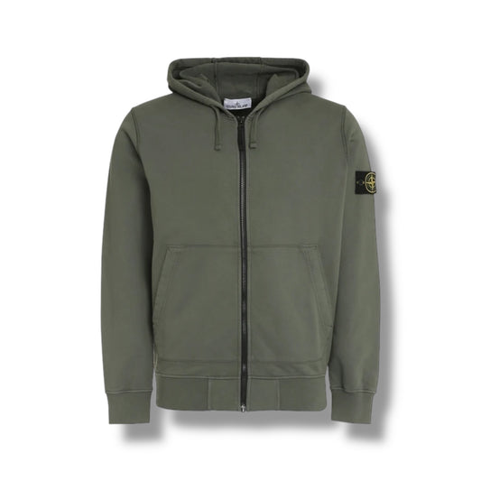 Stone Island Zip Khaki Green