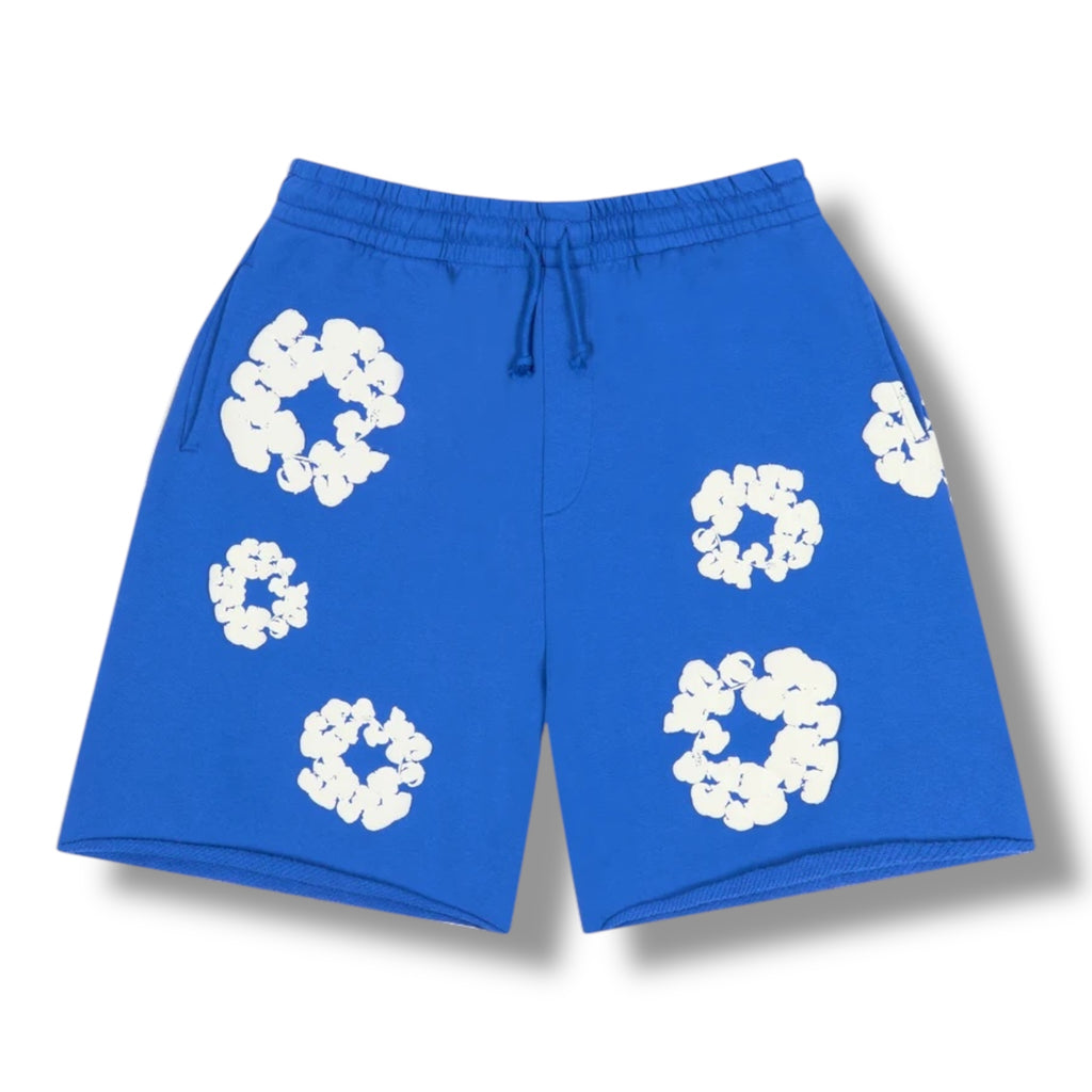 Denim Tears Cotton Wreath Shorts Blue