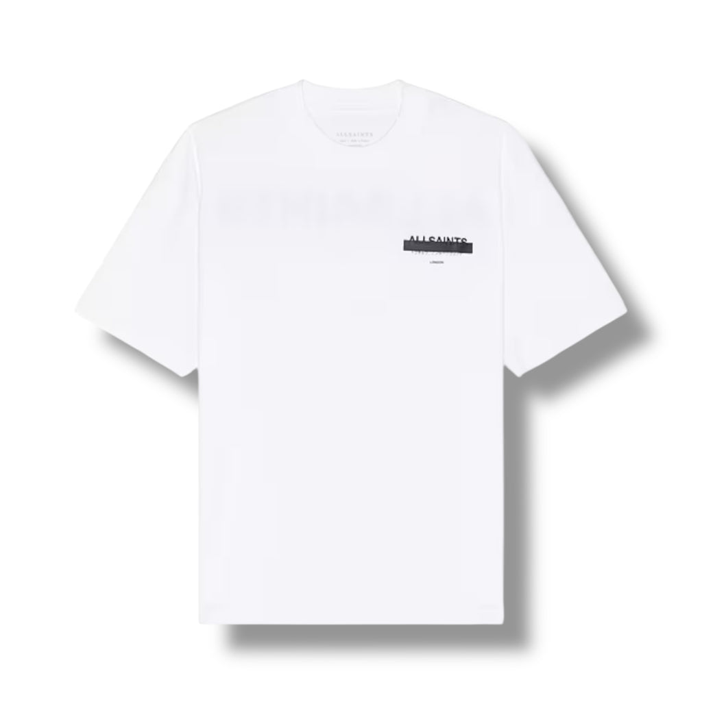 Allsaints Redact Oversized Tshirt White
