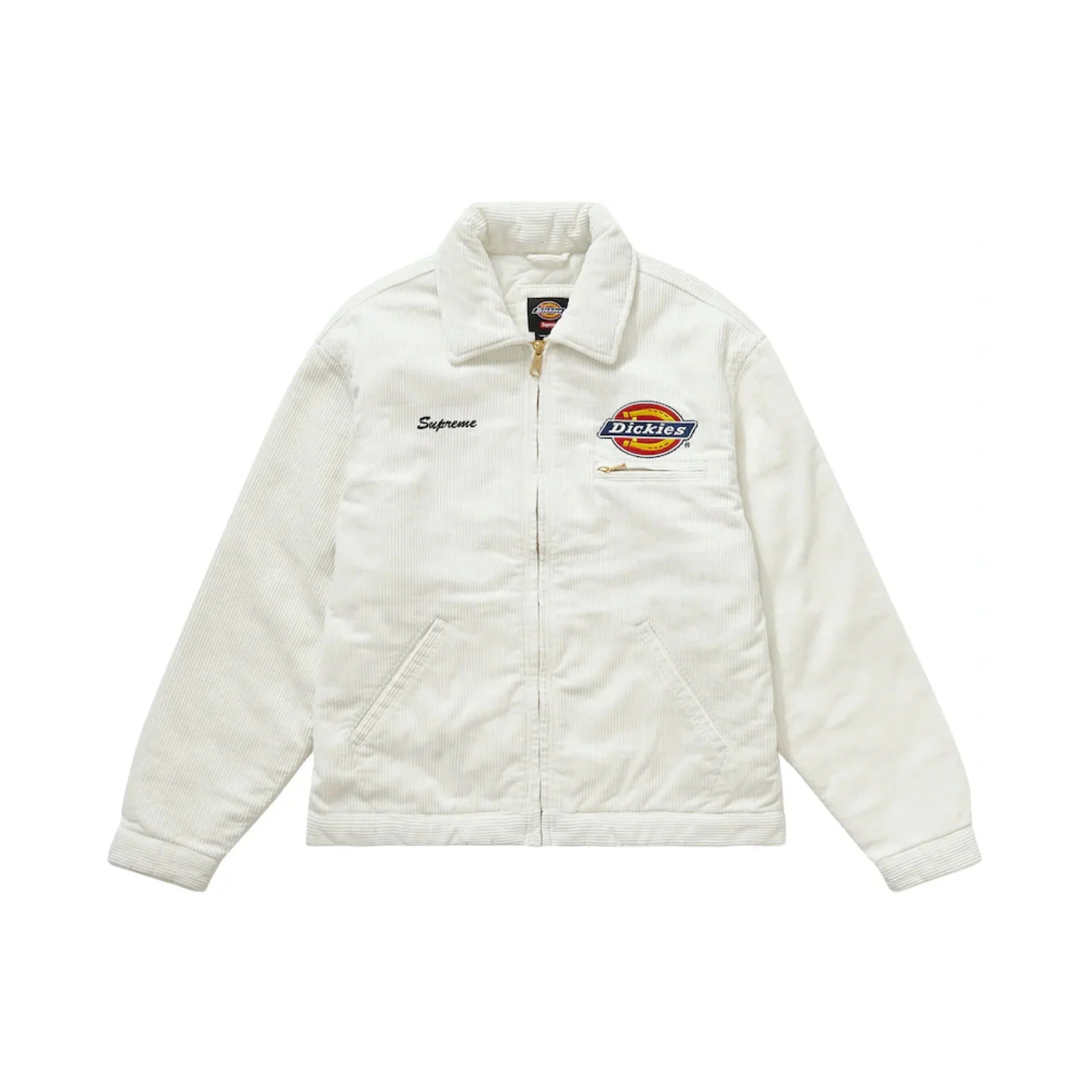 Supreme Dickies Corduroy Work Jacket White