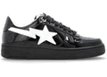 A Bathing Ape Bape Sta #1 Black White Patent Leather