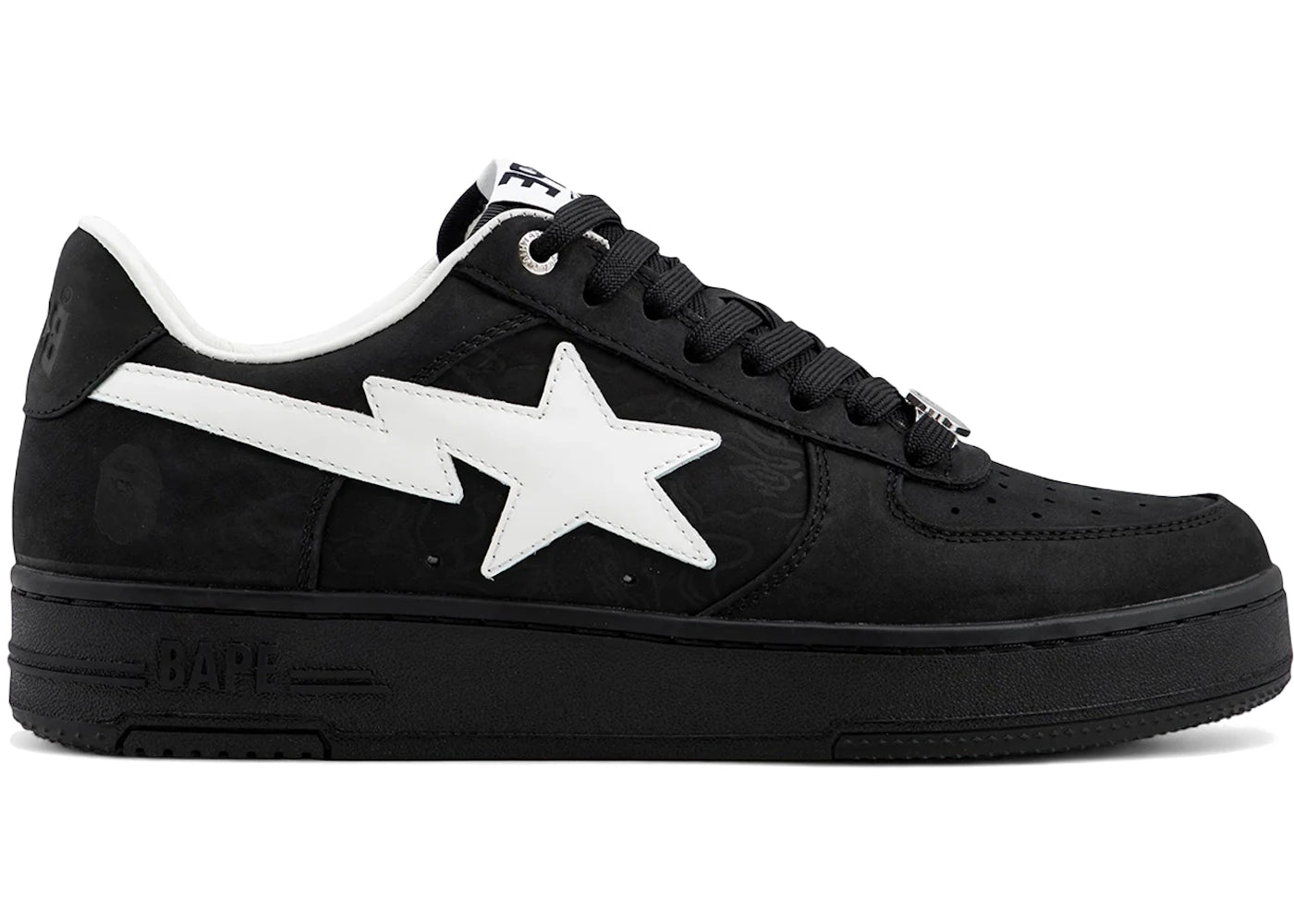 A Bathing Ape Bape Sta #4 Black White