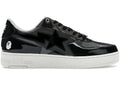 A Bathing Ape Bape Sta Icon Low Black Grey Patent