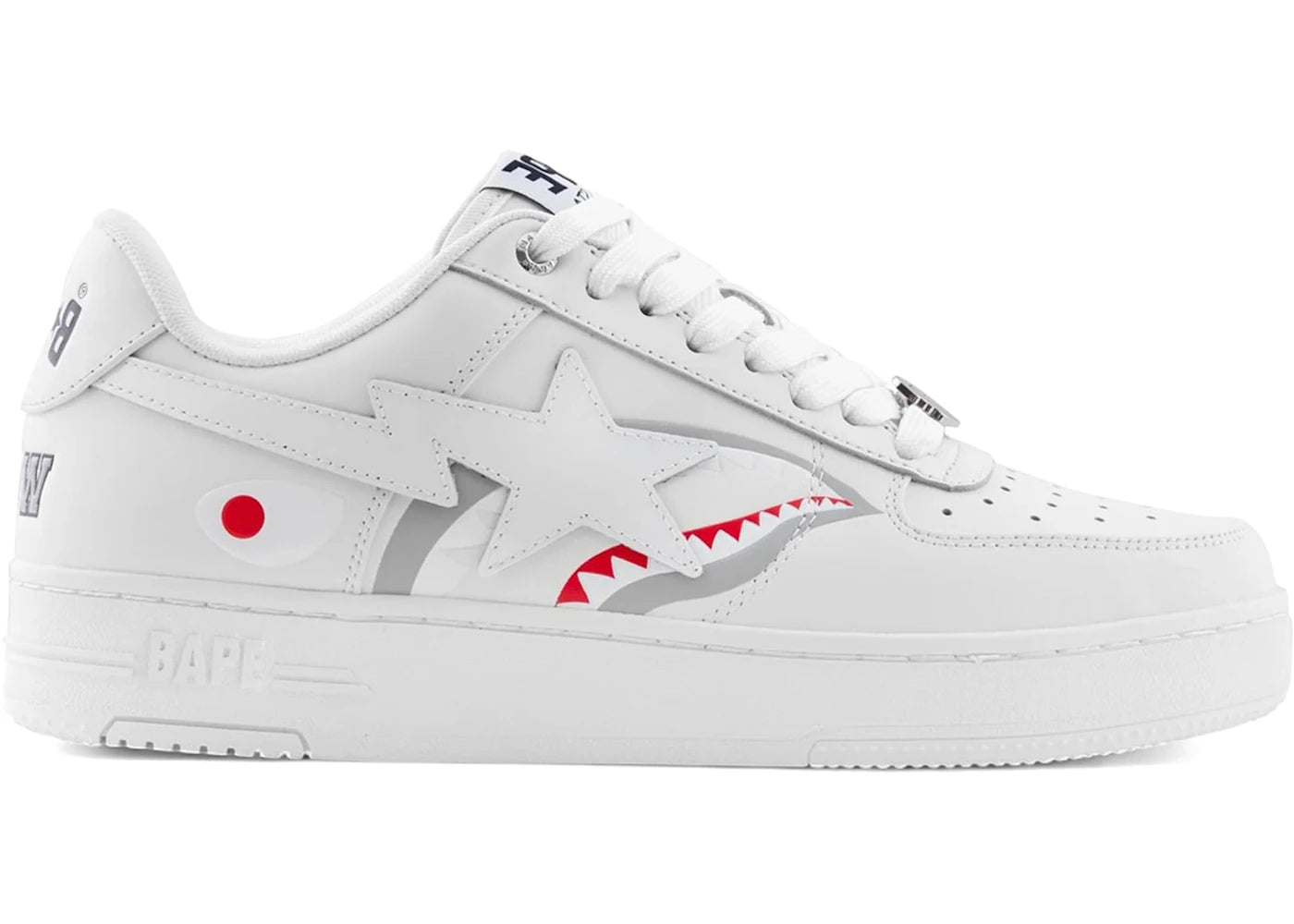 A Bathing Ape Bape Sta Low #2 Shark White