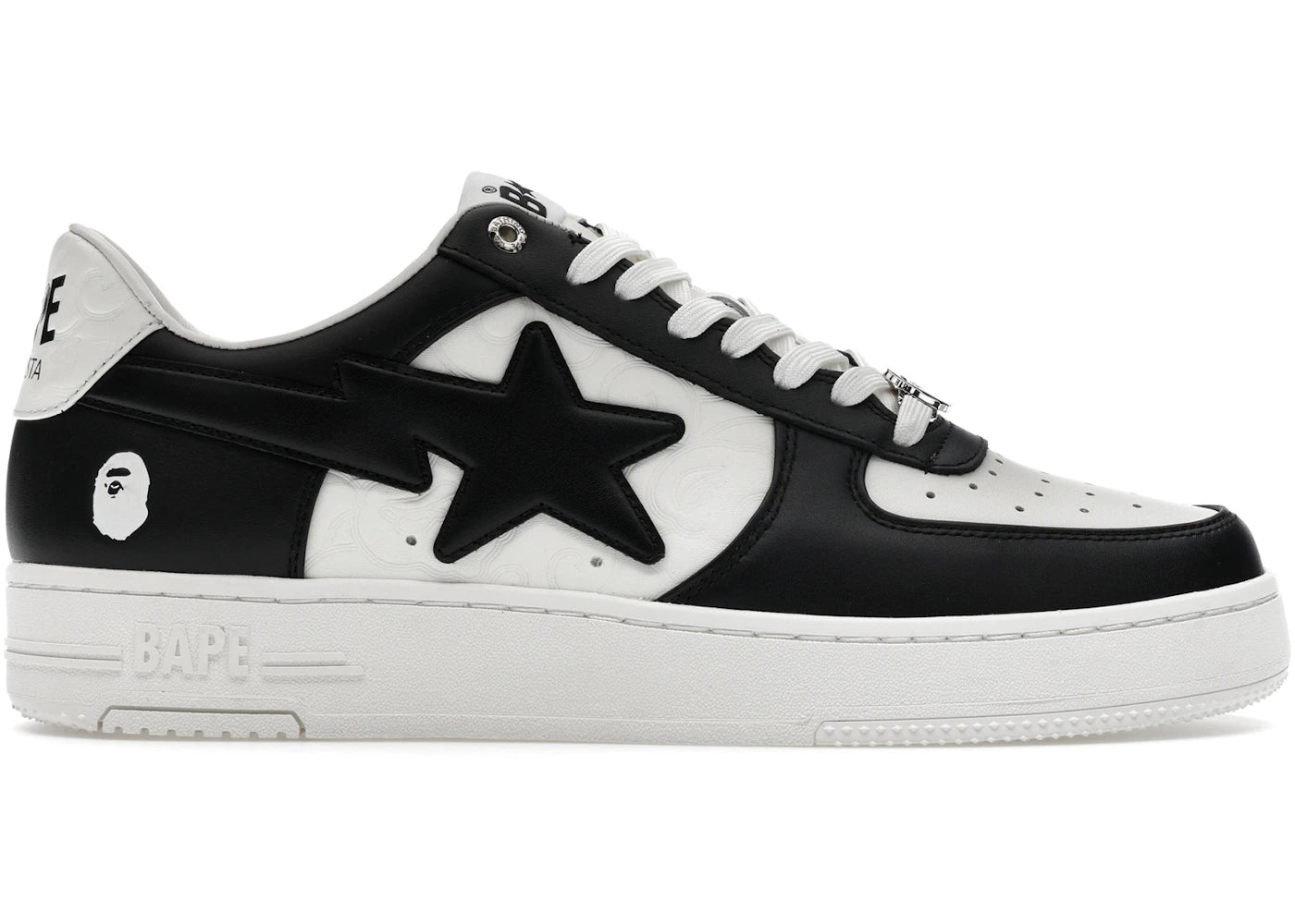A Bathing Ape Bape Sta Low #3 White Black Cloud Camo