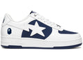 A Bathing Ape Bape Sta Low #6 White Navy