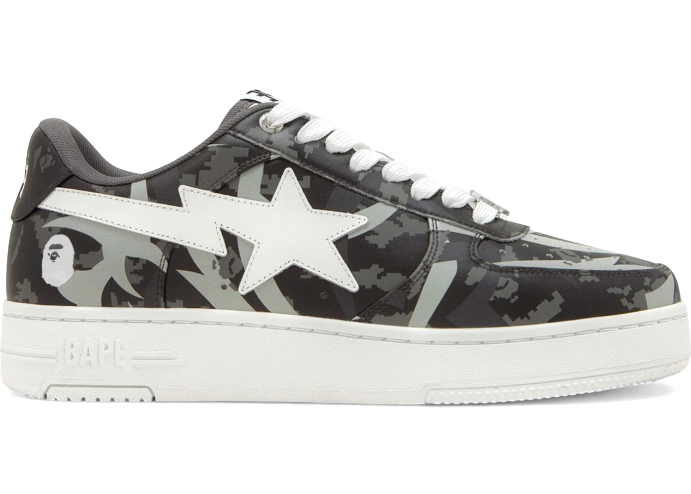 A Bathing Ape Bape Sta Low CLOT Black Trial Camo