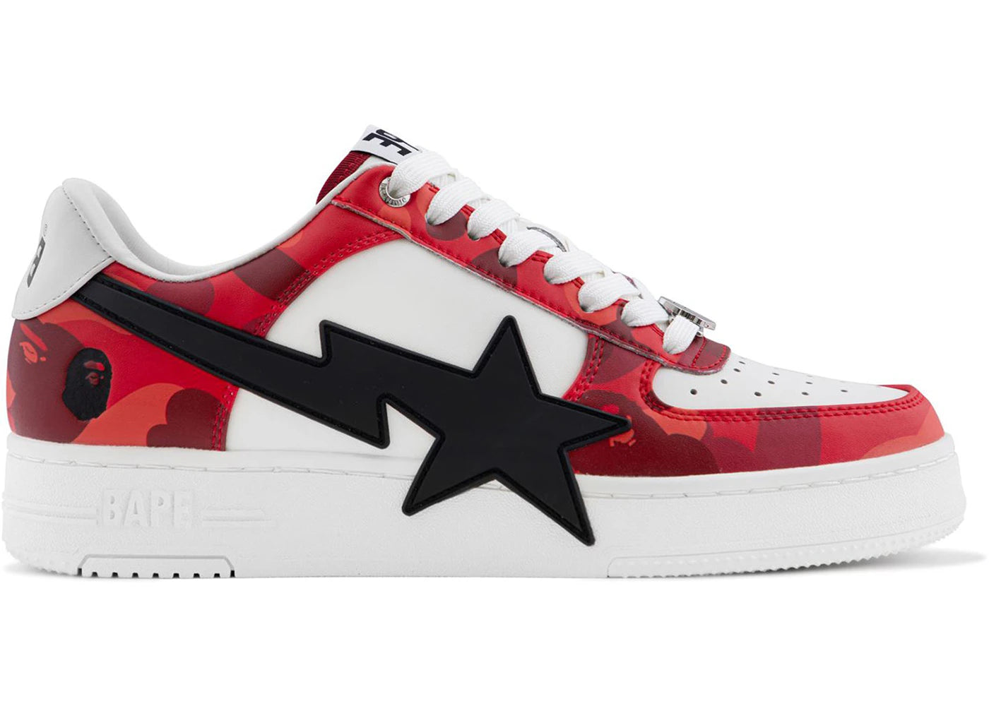 A Bathing Ape Bape Sta Low OS #1 Color Camo Red White