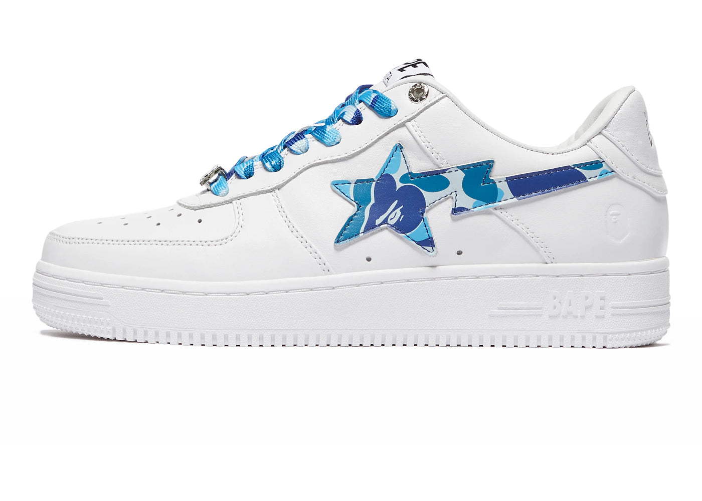 A Bathing Ape Bape Sta Low White ABC Camo Blue (2021)