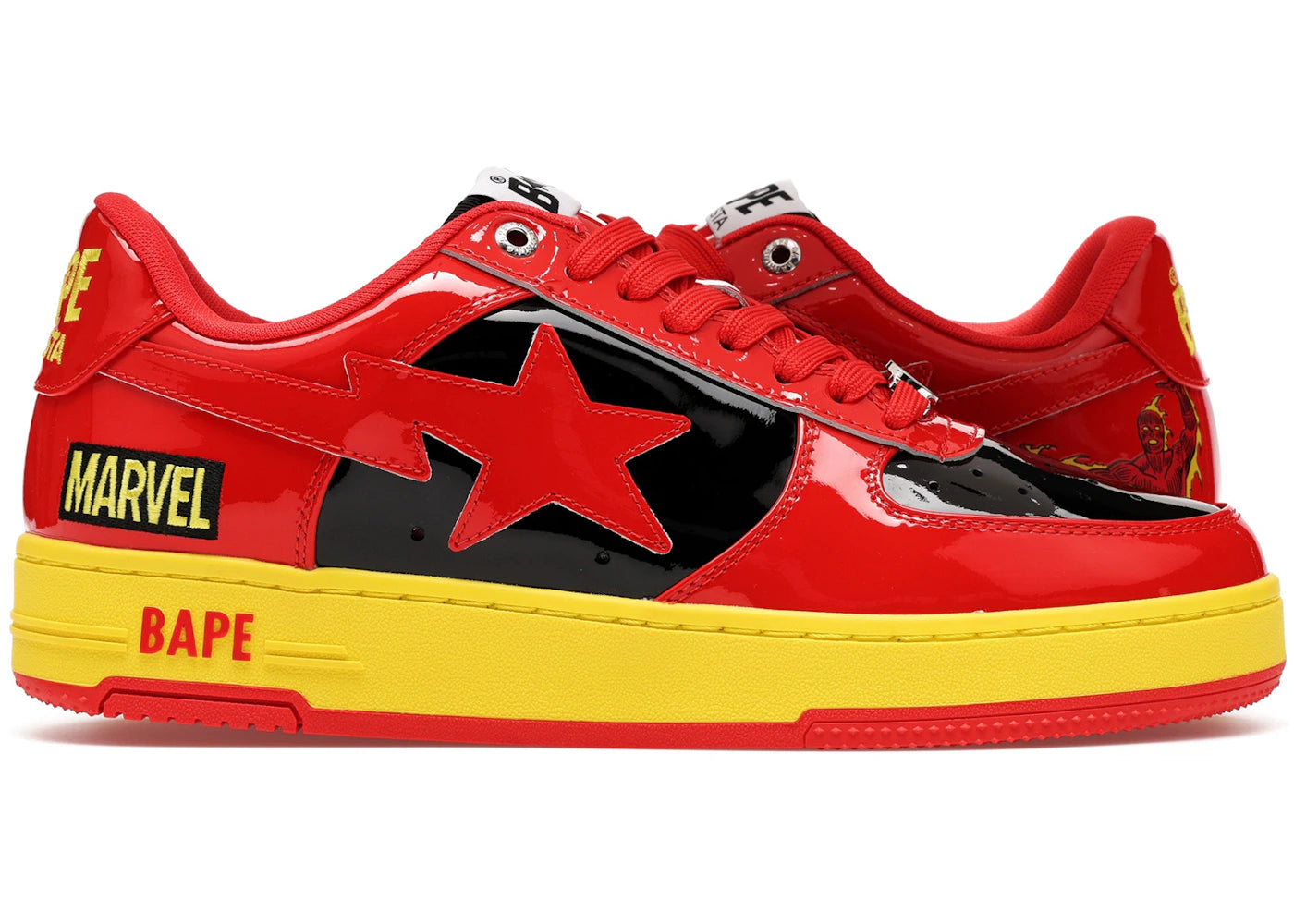 A Bathing Ape Bape Sta Marvel The Fantastic Four The Human Torch
