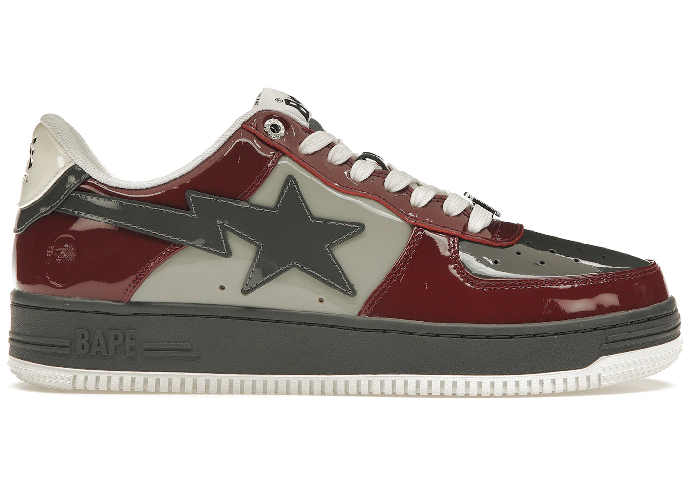 A Bathing Ape Bape Sta Nostalgic Burgundy Grey