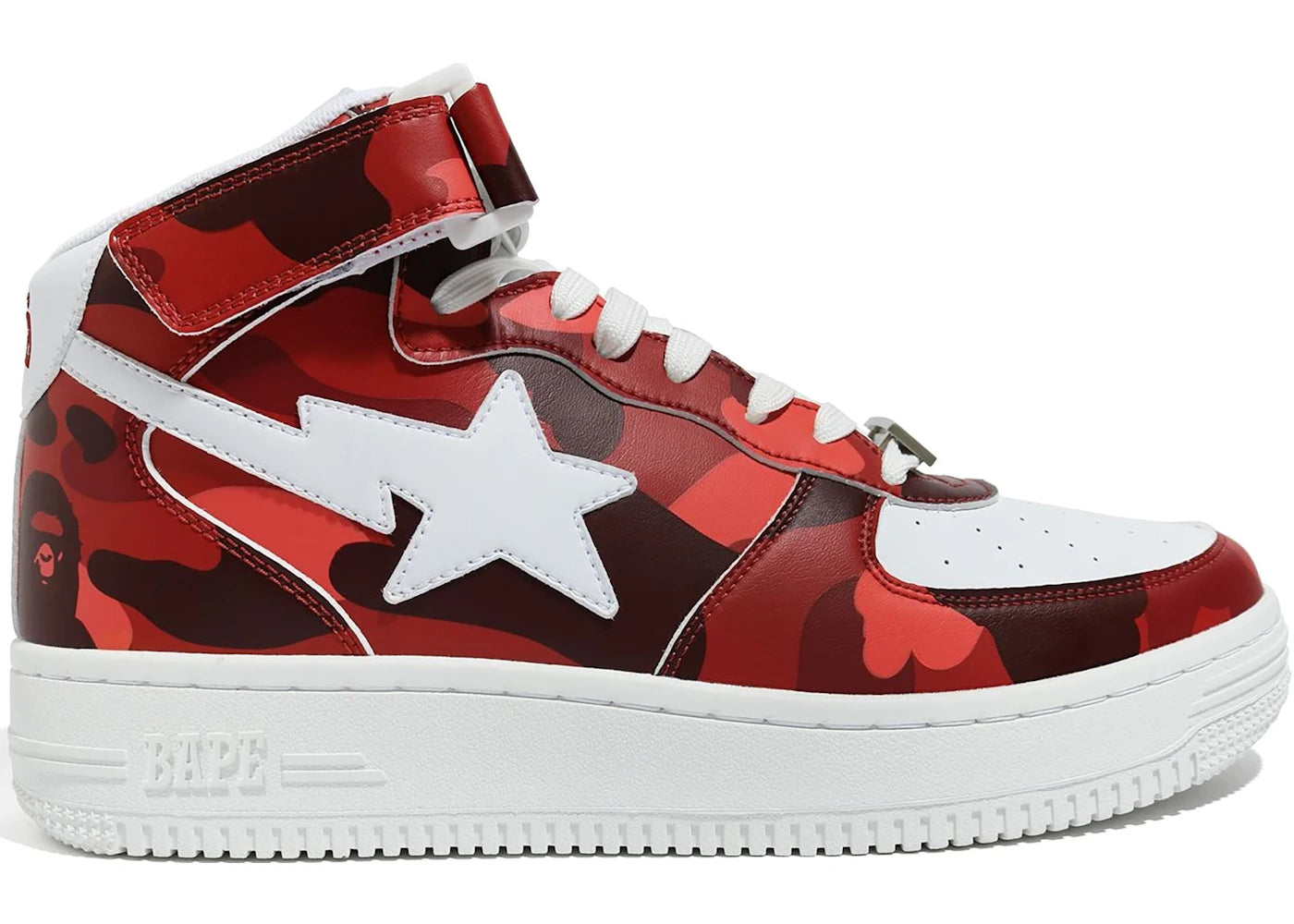 A Bathing Ape Bape Sta Mid Camo Red