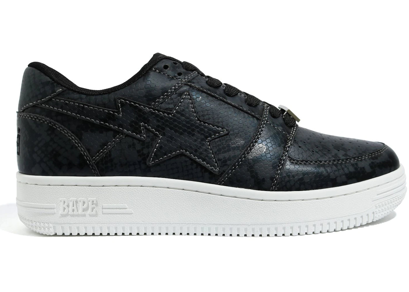 A Bathing Ape Bape Sta Low Snakeskin Black (2020)
