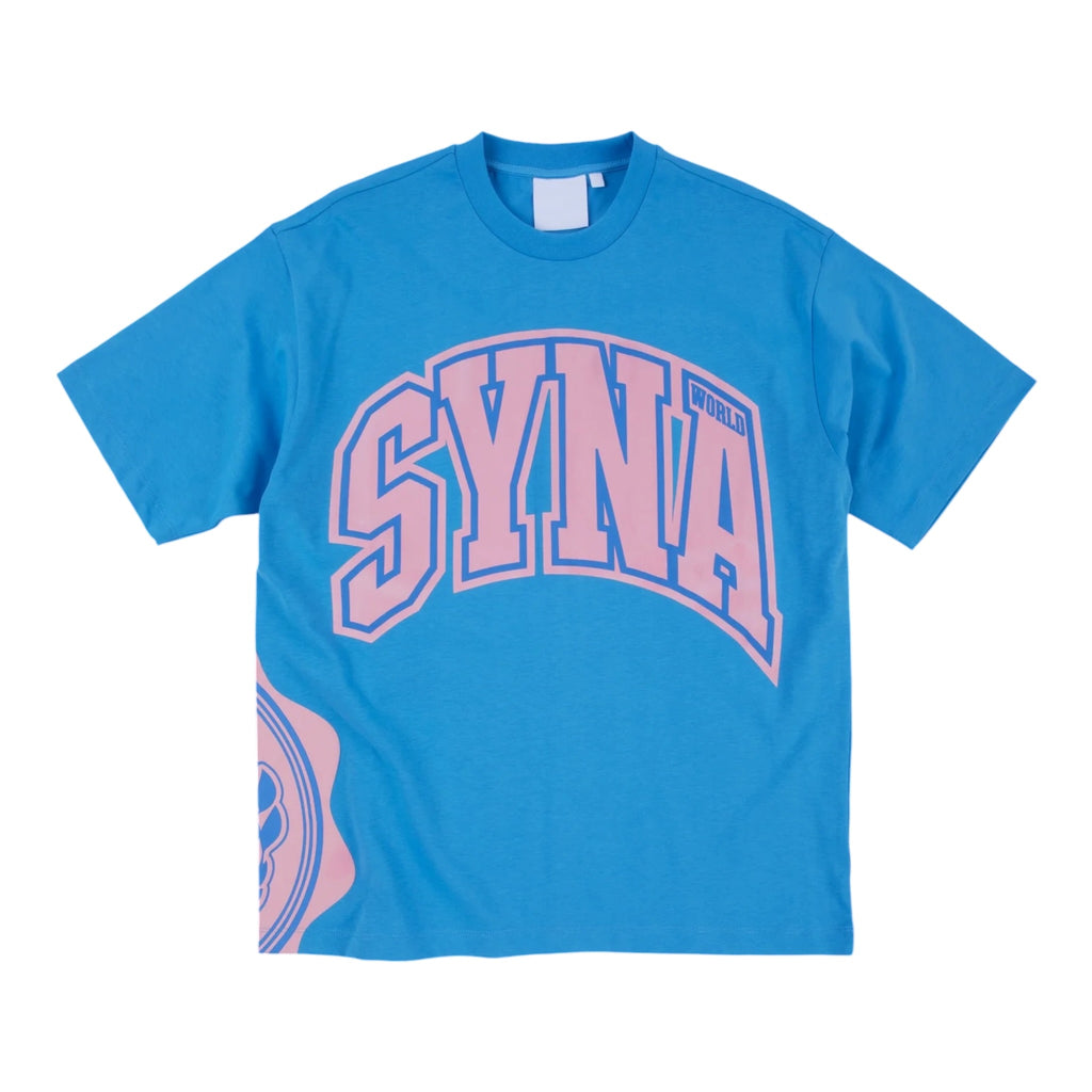 Syna World College Tee Blue/Pink