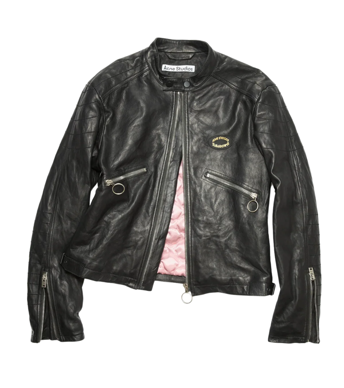Acne Studios  Distressed Leather Jacket