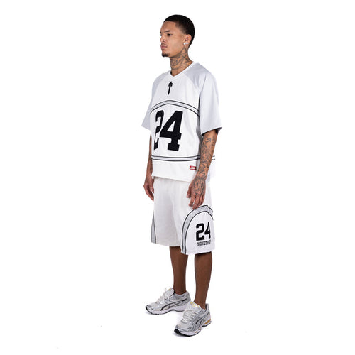 Trapstar x Non Of Us White Jersey Short