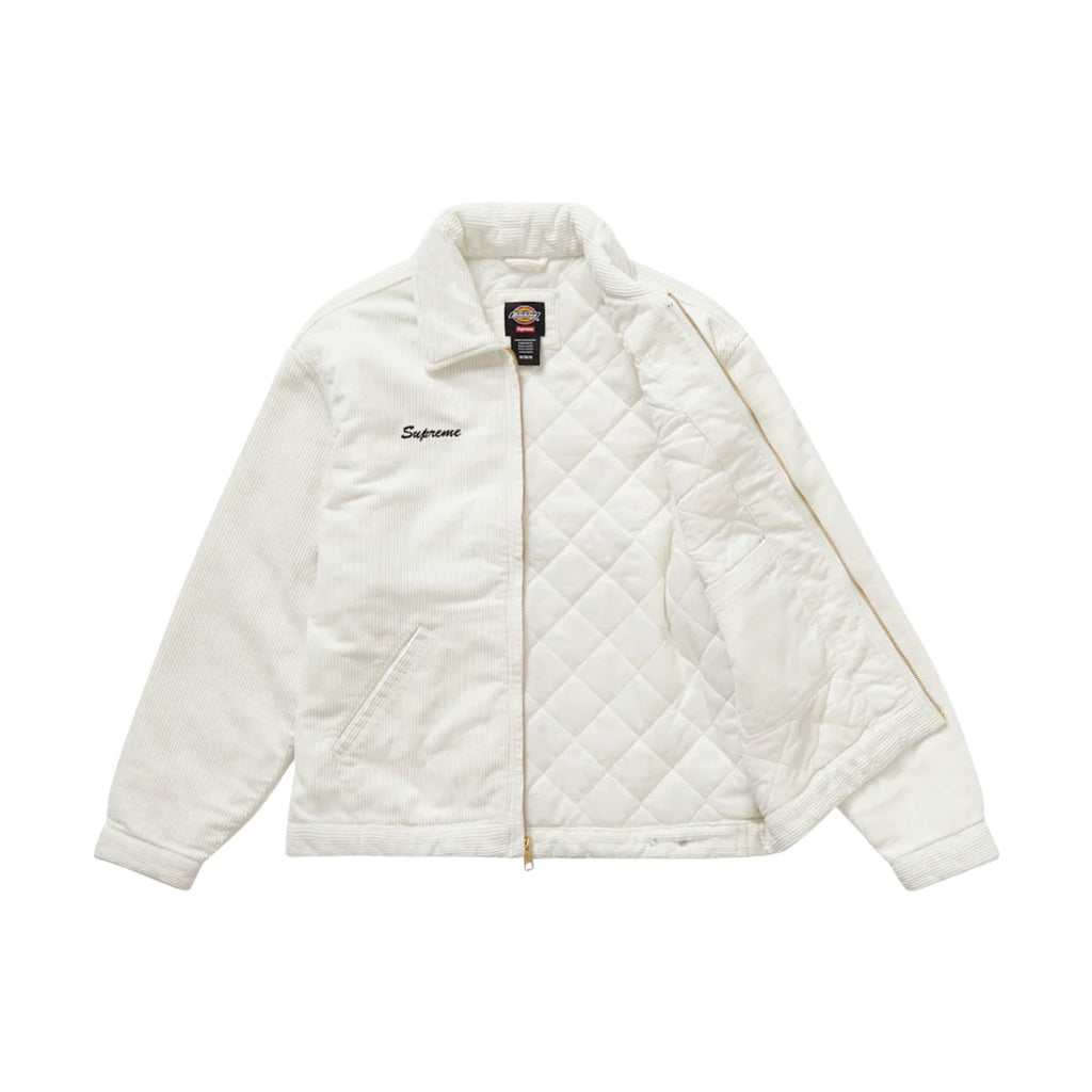 Supreme Dickies Corduroy Work Jacket White