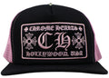 Chrome Hearts CH Hollywood Trucker Hat Black/Pink